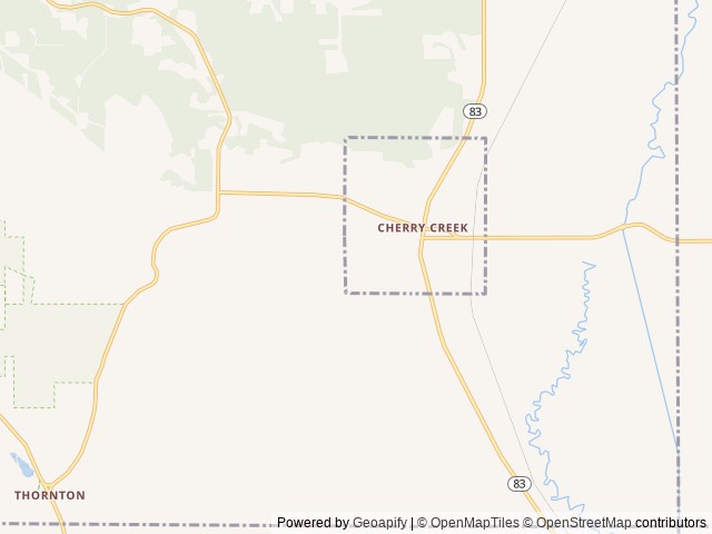 Map of Cherry Creek Campground location at Cherry Creek, NY, United States