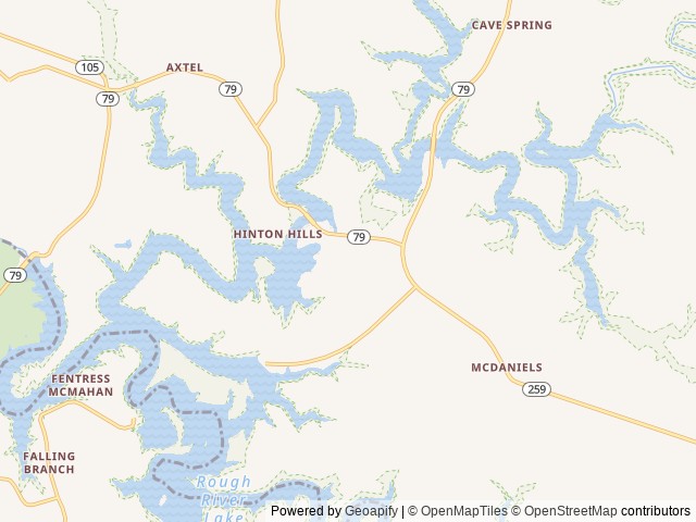Map of Axtel location at Mc Daniels, KY, United States