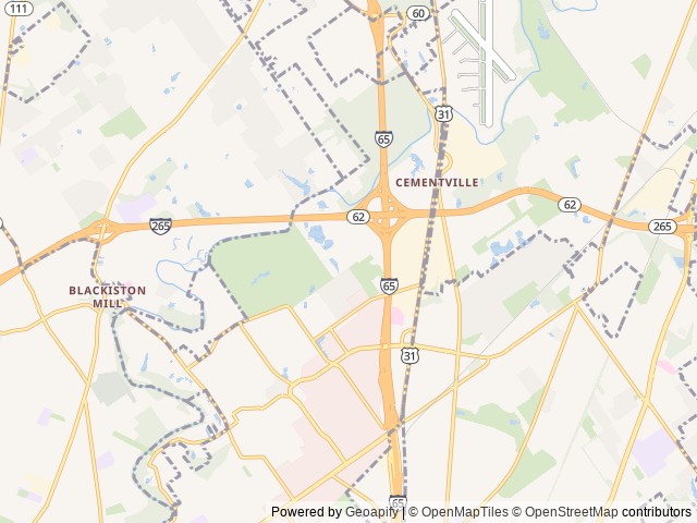 Map of Add-More Campground Inc. location at Clarksville, IN, United States