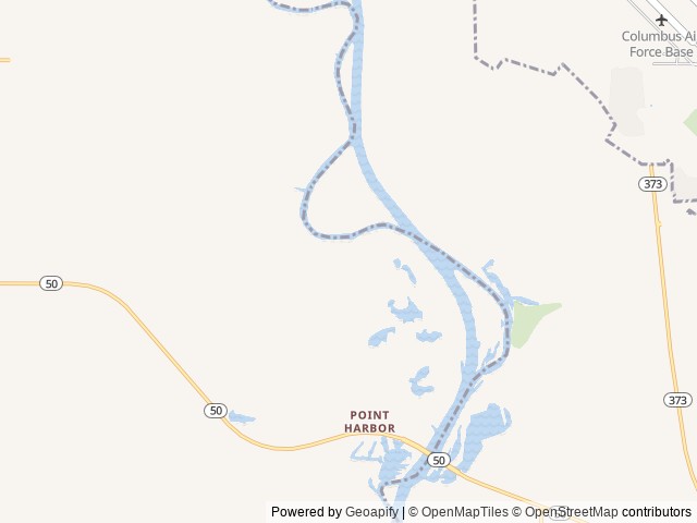 Map of Town Creek Campground - West Point - Ms location at West Point, MS, United States
