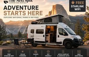 FREE Starlink • 2026 Solis • Sleeps 4 • Solar Van
