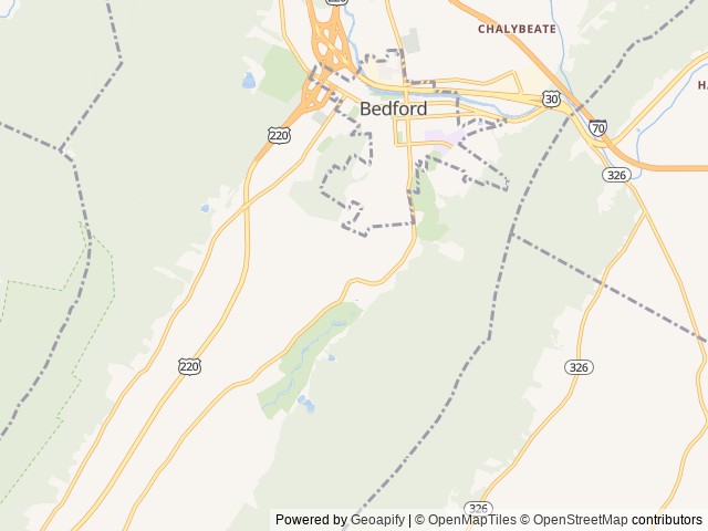 Map for The Going Merry - Brand new luxury Thor Quantum near Bedford, PA