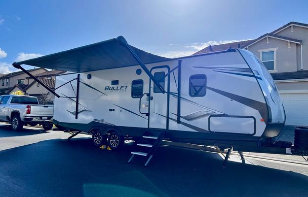 The Farmhouse travel trailer.
