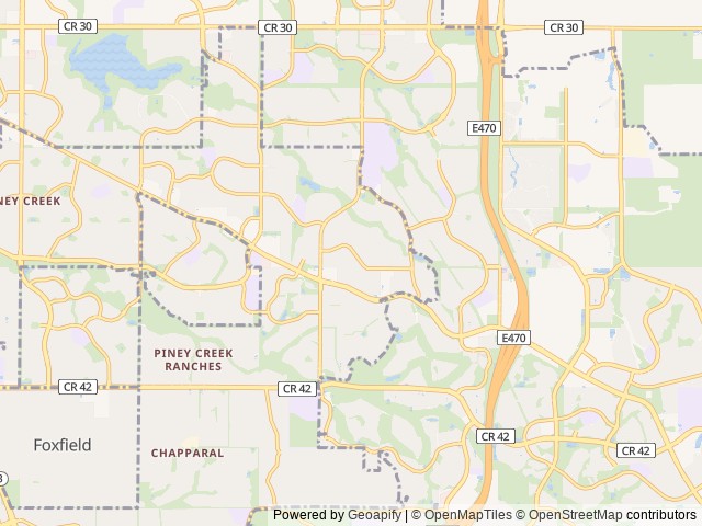 Map for Snow's RV Adventures near Centennial, CO