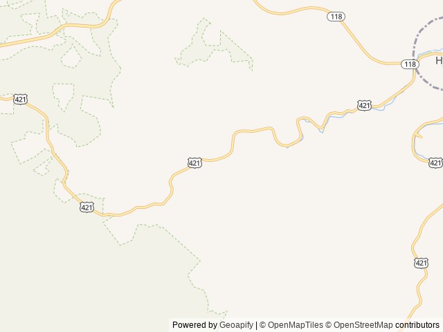Map of Leslie County RV Park location at Hyden, KY, United States