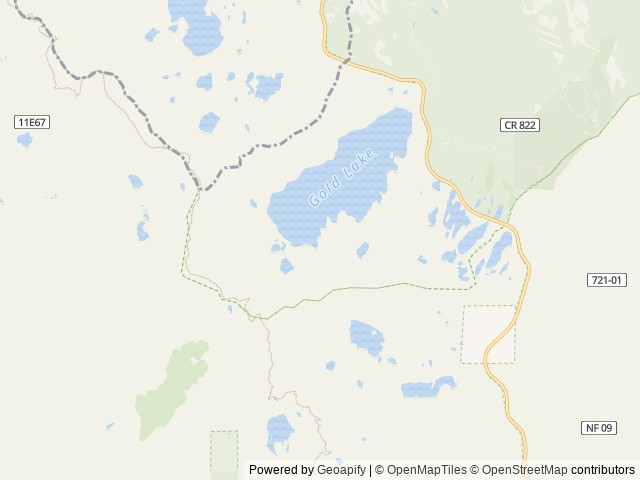 Map of Lakes Basin location at Blairsden, CA, United States
