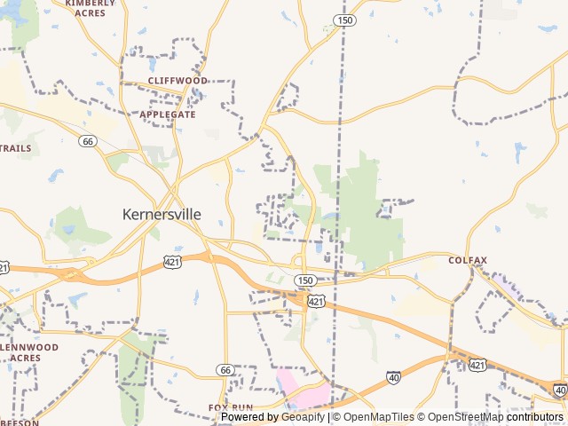 Map for 2016 Retro 177 Retro 177SE near Kernersville, NC