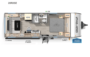 2025 Forest River RV Cherokee Grey Wolf 20RDSE