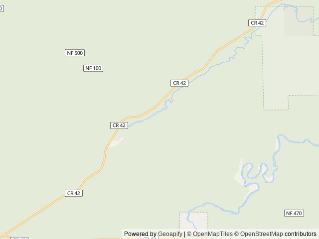 Map of Fall River Campground location at Bend, OR, United States