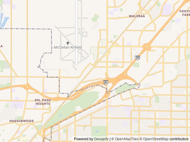 Map for Glampers Delight near North Highlands, CA