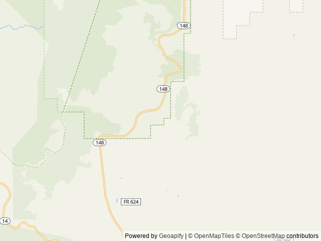 Map of Point Supreme Campground location at Cedar City, UT, United States