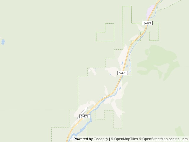 Map of Triple Creek Ranch location at Darby, MT, United States