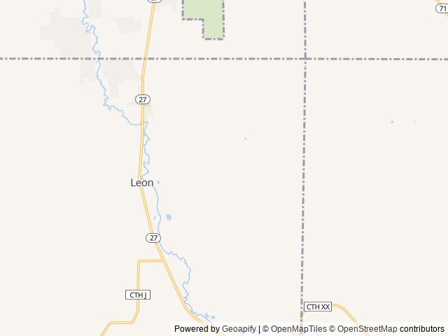 Map of Leon Valley Campground location at Sparta, WI, United States