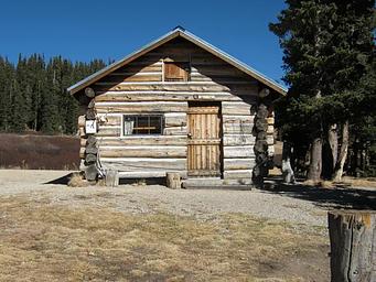 Front of Elwood Cabin