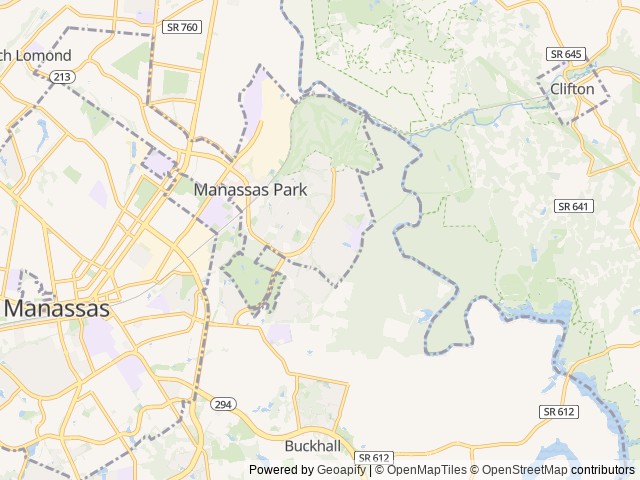 Map for 2021 Thor Motor Coach - Freedom Elite near Manassas Park, VA