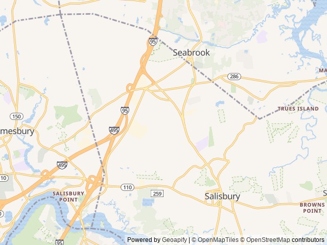 Map of Rusnik Campground location at Salisbury, MA, United States