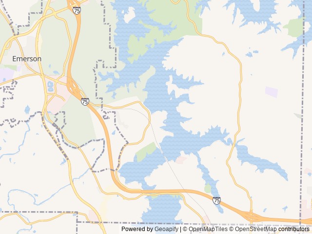 Map for 2019 Flagstaff E-Pro 14FK near Cartersville, GA