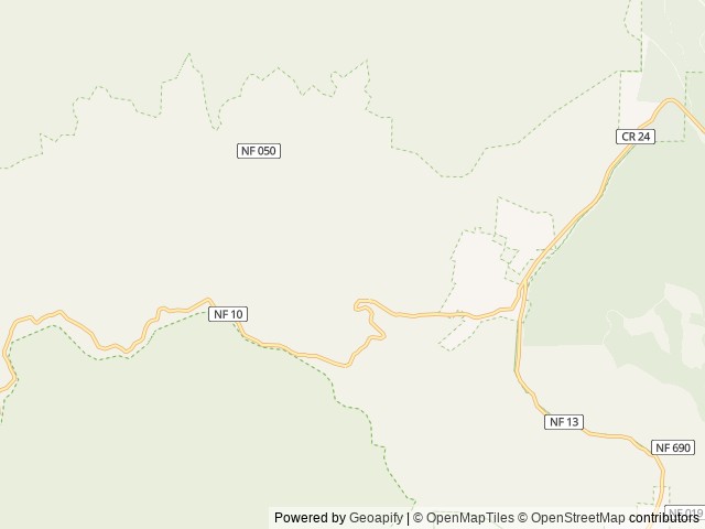 Map of Caretakers Cabin location at Ukiah, OR, United States