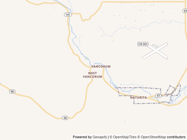Map of Camp V location at Vancorum, CO, United States