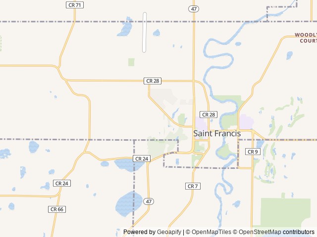 Map for 2013 Jayco Jay Flight Swift 267BHS near Saint Francis, MN
