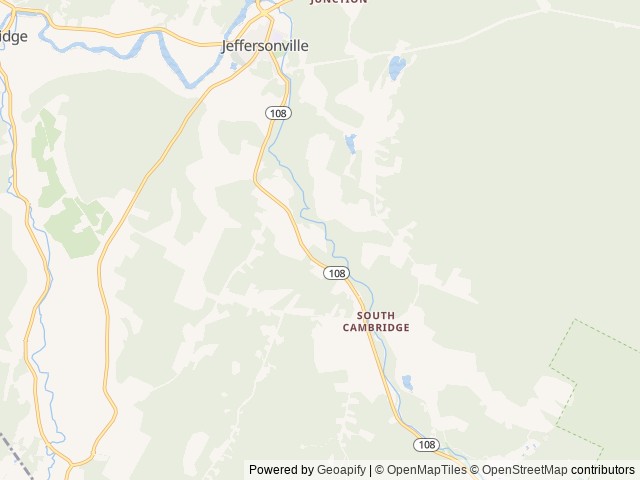 Map of Smugglers Notch RV Village location at Jeffersonville, VT, United States