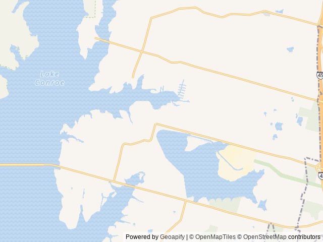 Map of Waters Edge on Lake Conroe location at Magnolia, TX, United States