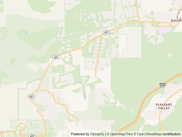 Map for Travel Trailer with King Bed, StarLink & Generator near Reno, CA