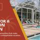 Clear photograph of the resort pool area inside a screened enclosure with lounge chairs and pool deck — a facility shown on the Tampa RV Resort location page (resort amenities).