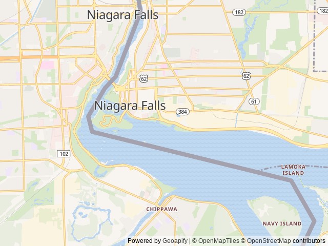Map for 2020 Flagstaff E-Pro E12SRK near Niagara Falls, NY