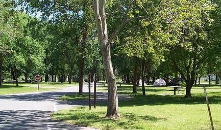 Many sites are shaded