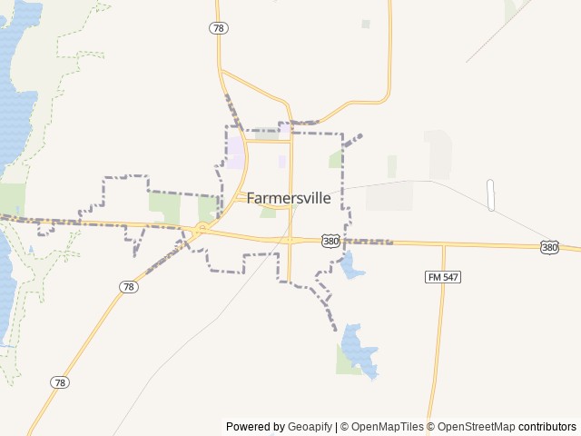 Map of Prairie Lakes Ranch location at Lavon, TX, United States
