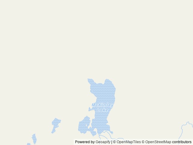 Map of Mckinley Lake Cabin location at Cordova, AK, United States