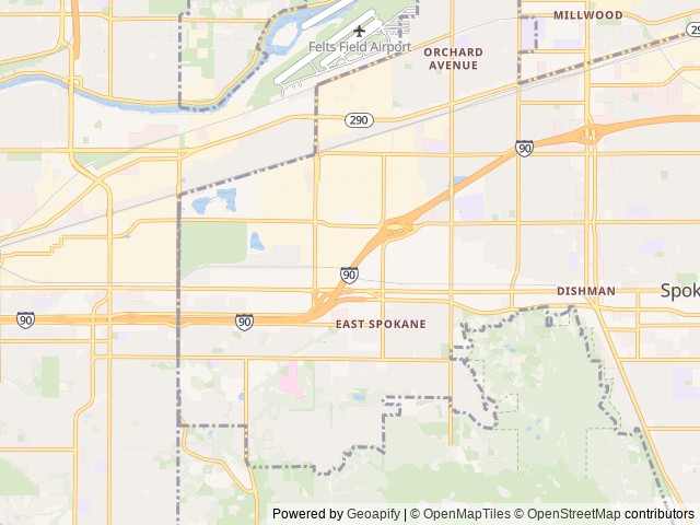 Map for 2024 Forest River RV Wildwood X-Lite 24VIEW near Spokane Valley, WA