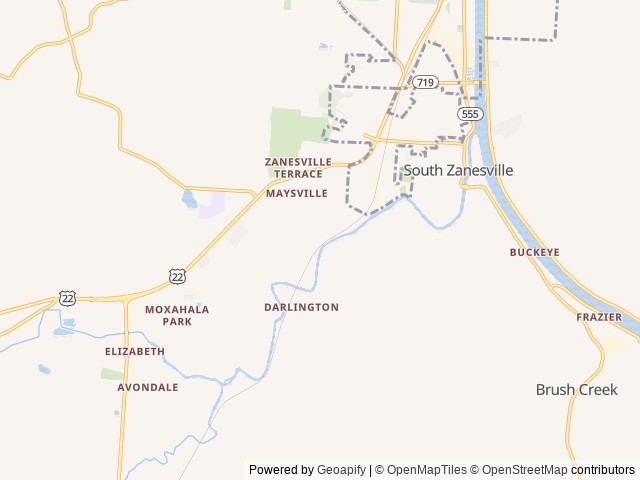 Map for 2019 Midwest Automotive Designs Daycruiser S5 near Zanesville, OH