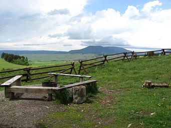 Fire ring and benches at Porcupine