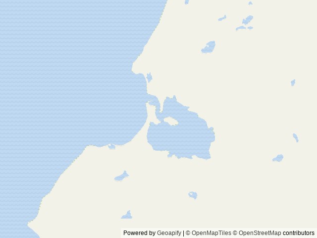 Map of Shelter Bay Cabin location at Cordova, AK, United States
