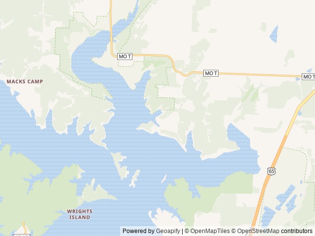 Map of Thibaut Point location at Warsaw, MO, United States
