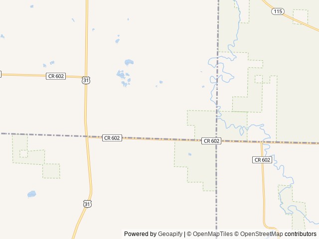 Map of Glamp Michigan location at Benzonia, MI, United States