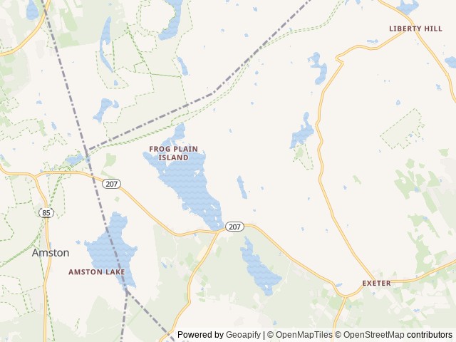 Map of Waters Edge Family Campground location at Lebanon, CT, United States