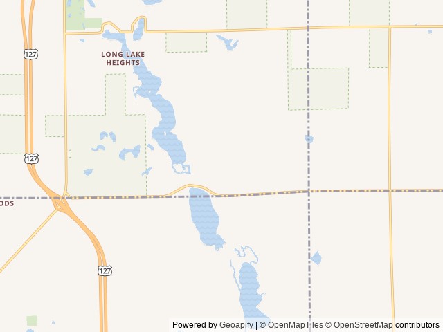 Map of Camp Deer Trails location at Harrison, MI, United States