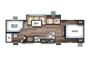 2021 Forest River RV Cherokee Grey Wolf 26DBH