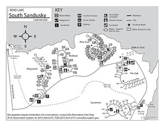 Campground Map, South Sandusky