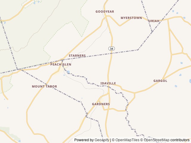 Map for 2018 Keystone rv Summerland near Gardners, VA