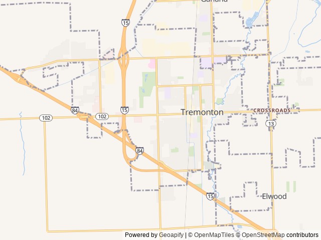 Map of Aspen Grove Rv Park location at Tremonton, UT, United States
