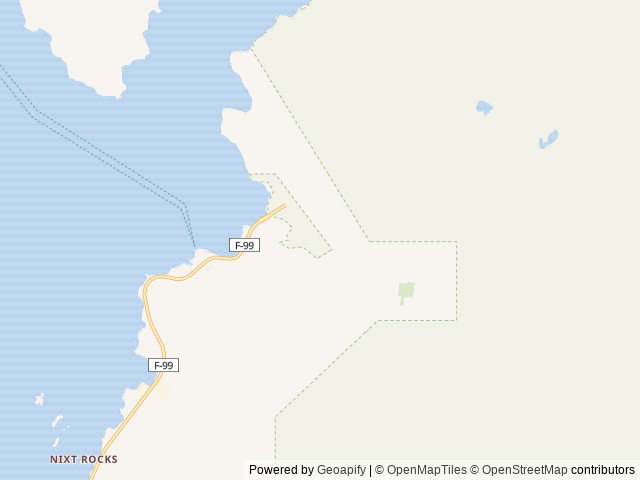 Map of Starrigavan Creek Cabin location at Sitka, AK, United States