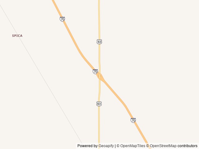 Map of High Plains Camping location at Oakley, KS, United States