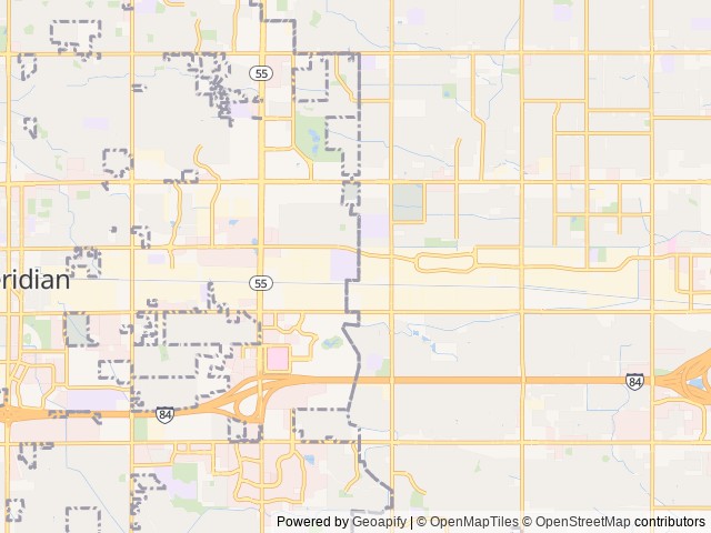 Map for 2023 Keystone RV Cougar Half-Ton 25RDSWE near Meridian, ID