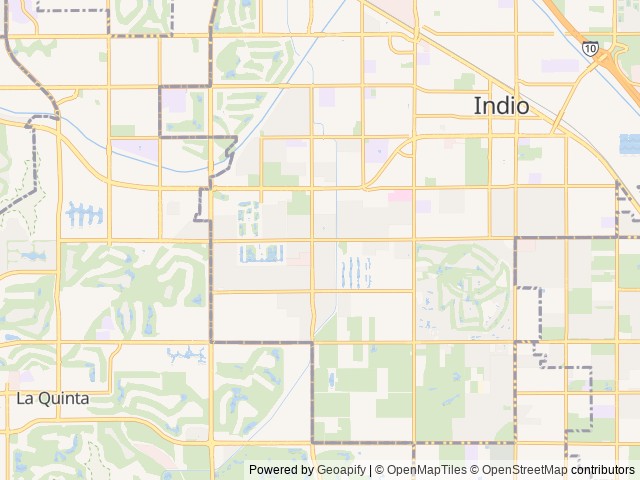 Map for 2024 Wolfpup 16BHS sleeps up to 5 and lightweight near Indio, CA