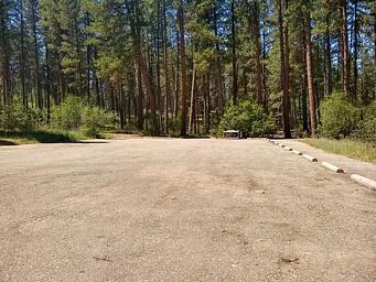 A large parking lot with parking beams for Grayback Group A.