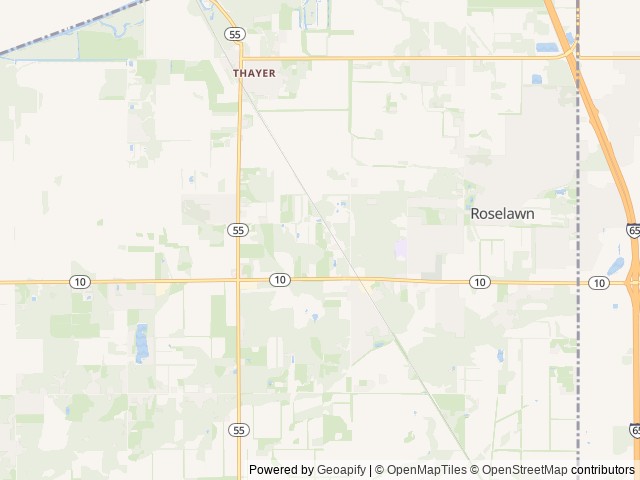 Map of Ponderosa Sun Club location at De Motte, IN, United States